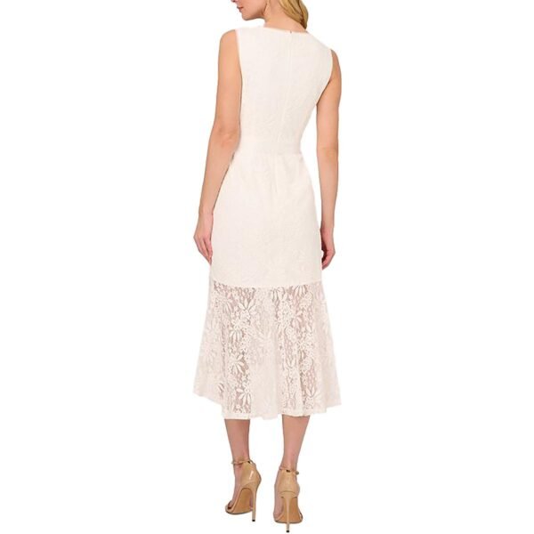 Adrianna Papell Womens Midi Lace Midi Dress - Image 3