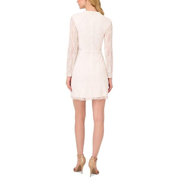 Adrianna Papell Womens Lace Mini Mini Dress - Image 2