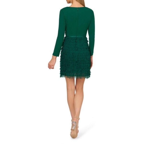 Adrianna Papell Womens Crepe Chiffon Mini Dress - Image 2