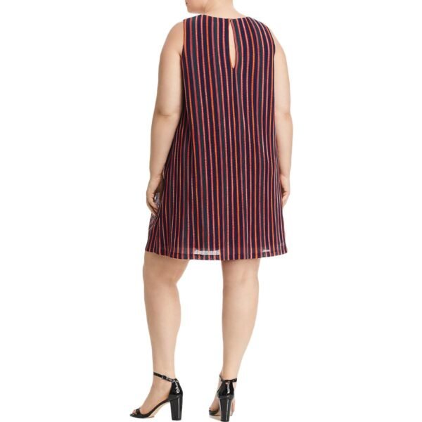 Adrianna Papell Womens Plus Pleated Knee Length Midi Dress - Image 2
