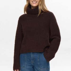 NUWILLA CROPPED PULLOVER  - Black Coffee