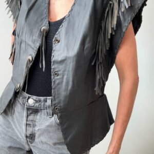 Vintage Harley Davidson Leather Vest.